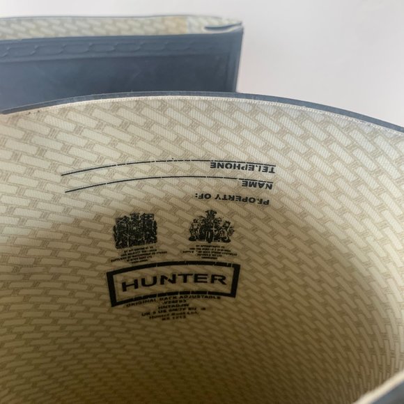 Tall Navy Hunter Wellington Boots 6M/7F - Picture 7 of 11